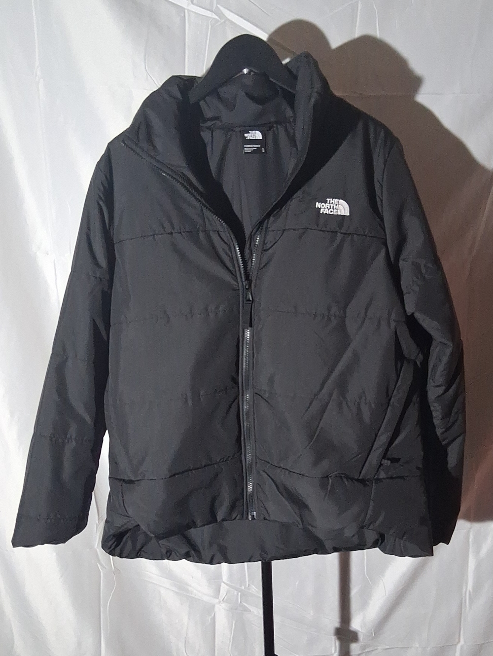 The North Face Women's Black Puffer Jacket with Logo